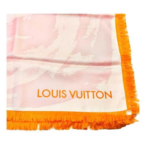 chale monogram louis vuitton|Châle monogram silk scarf Louis Vuitton Navy in Silk .